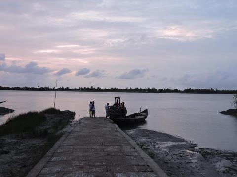Evening view of the ghat